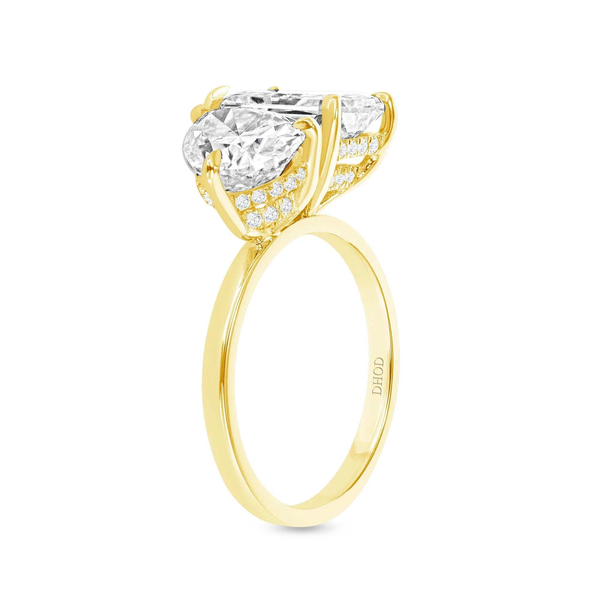 14K Gold Deux Lab Grown Engagement Ring