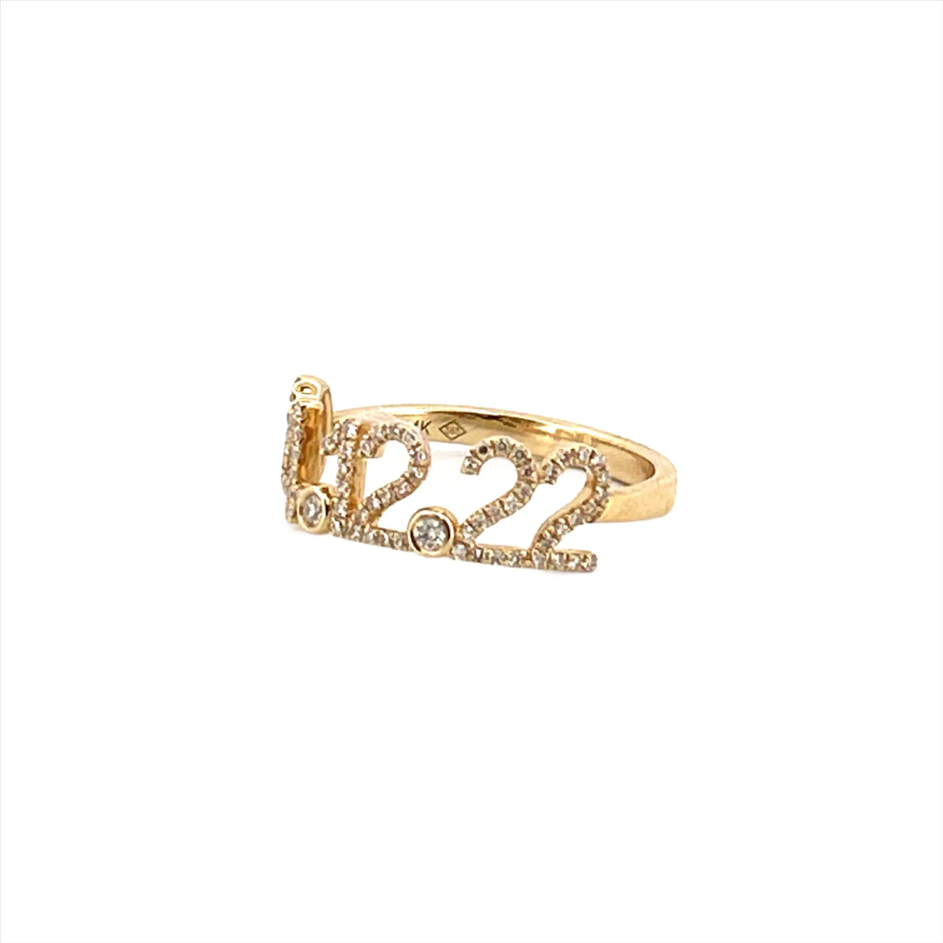 14K Gold Special Date Diamond Ring