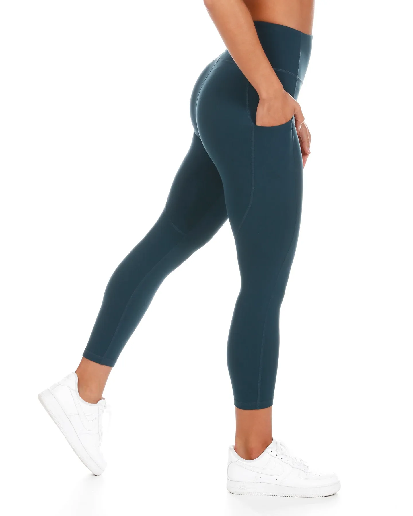 7/8 Aura Ascend Leggings - Deep Forest