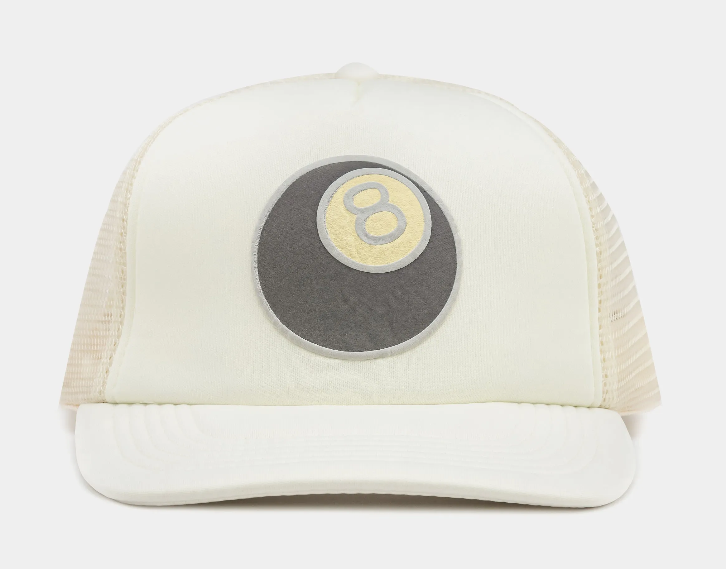 8 Ball Trucker Mens Hat (Beige)