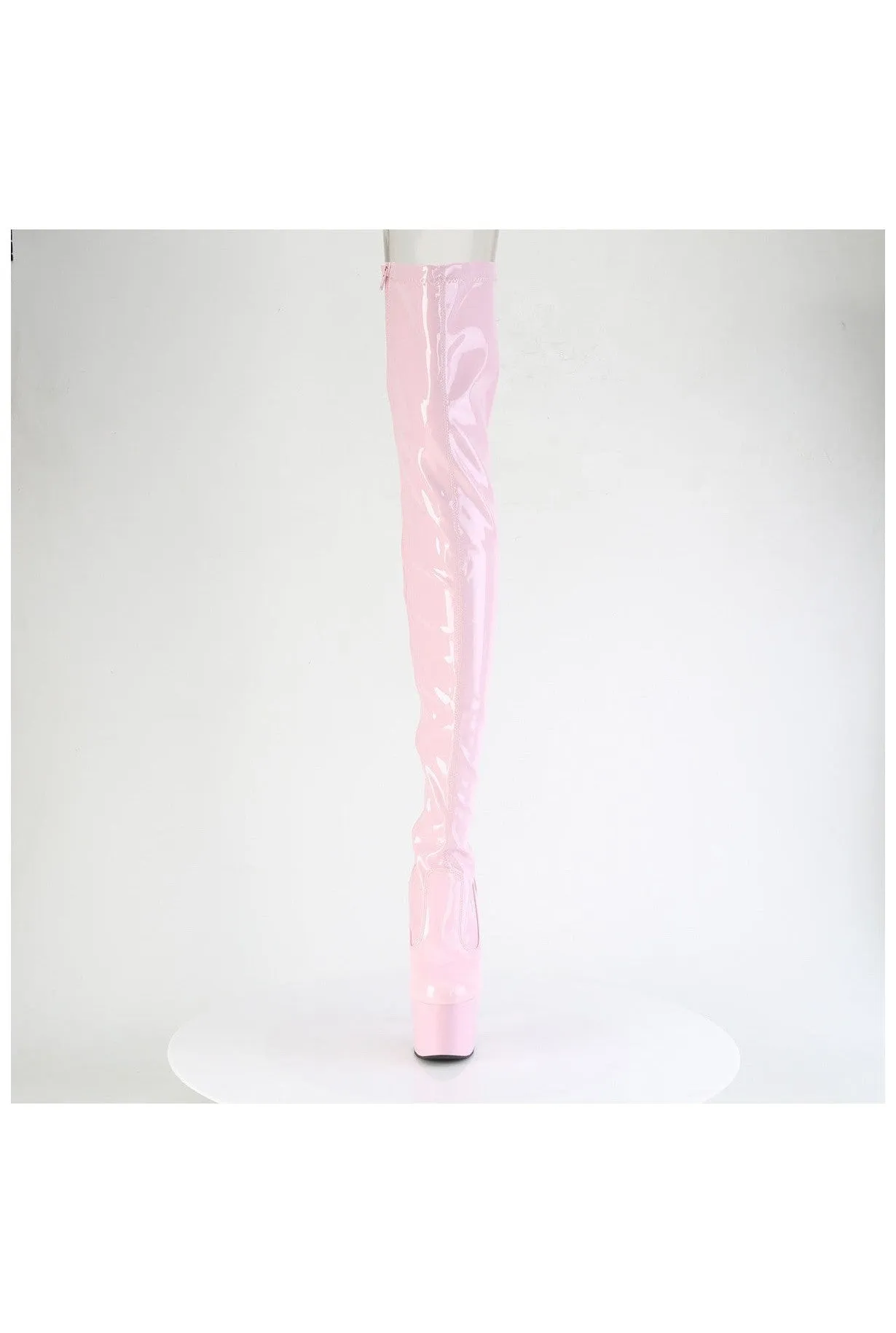 ADORE-3850 Pink Patent Thigh Boot