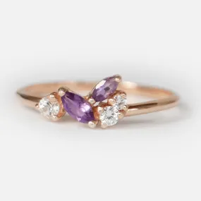 Amethyst Diamond Ring Dwi