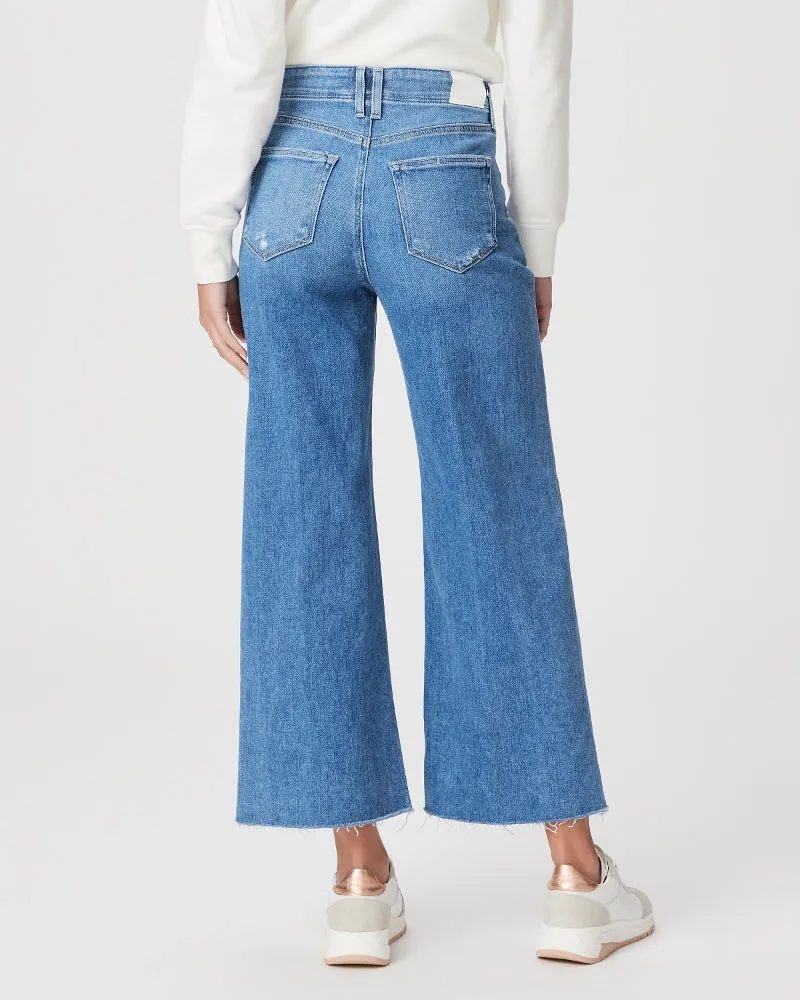 Anessa High-Waisted Raw Hem Jeans - Sunnie Distressed