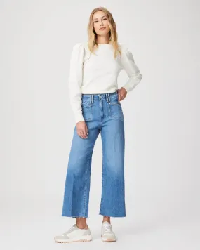 Anessa High-Waisted Raw Hem Jeans - Sunnie Distressed