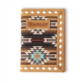 Ariat Trifold Southwest Diamond Wallet