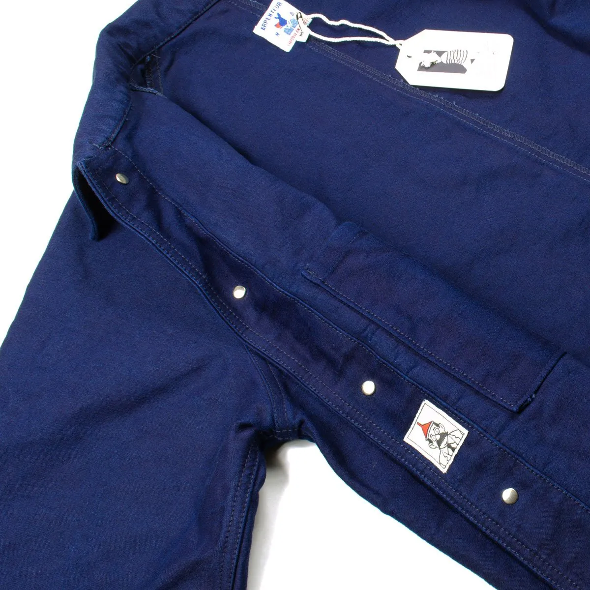 Arpenteur - Raglan Moleskine Work Jacket - Indigo