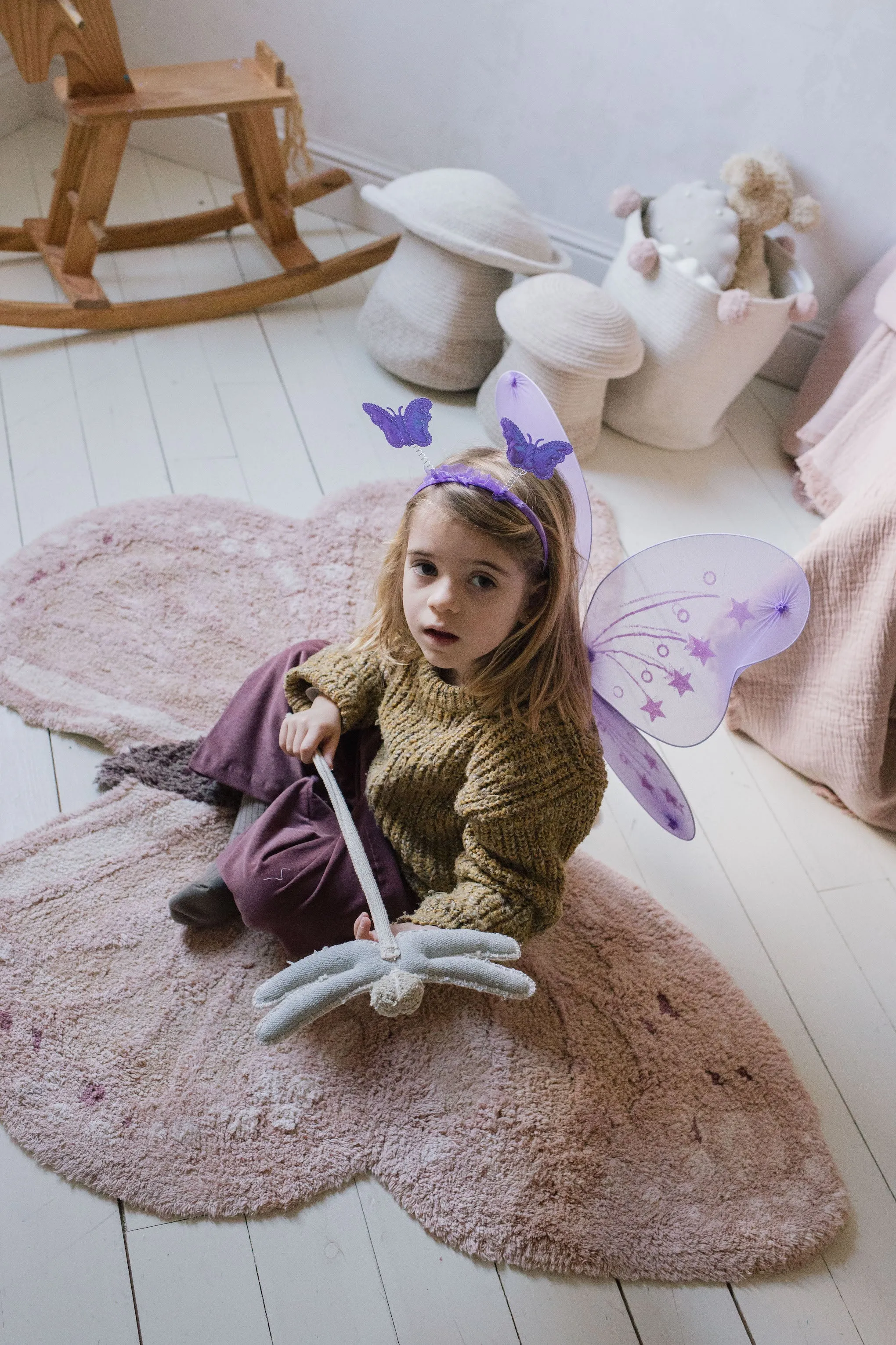 Baby Butterfly Washable Animal Rug