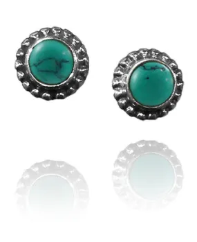 Bali Stone Studs Turquoise