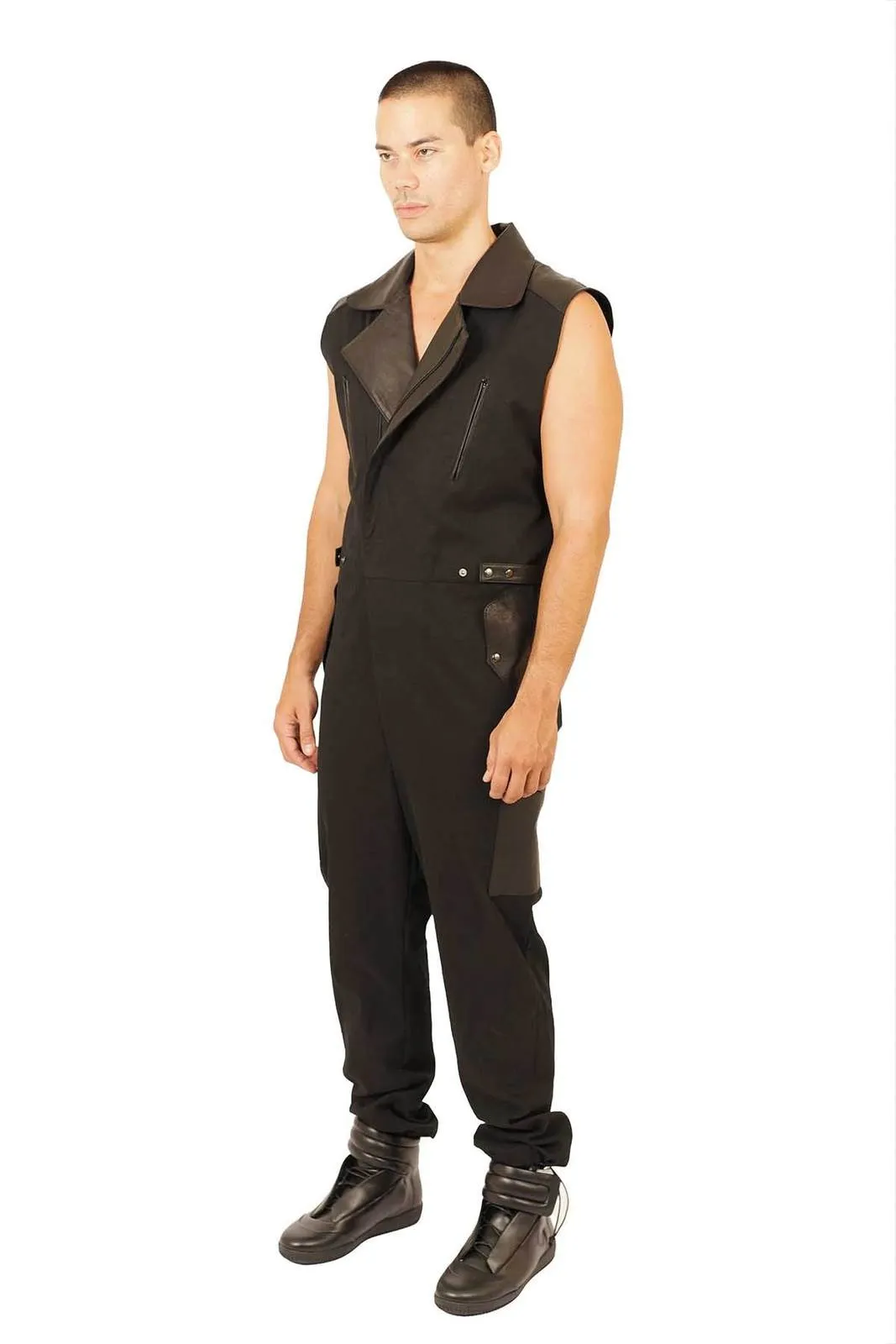 Black Market - Mens Black Jumpsuit