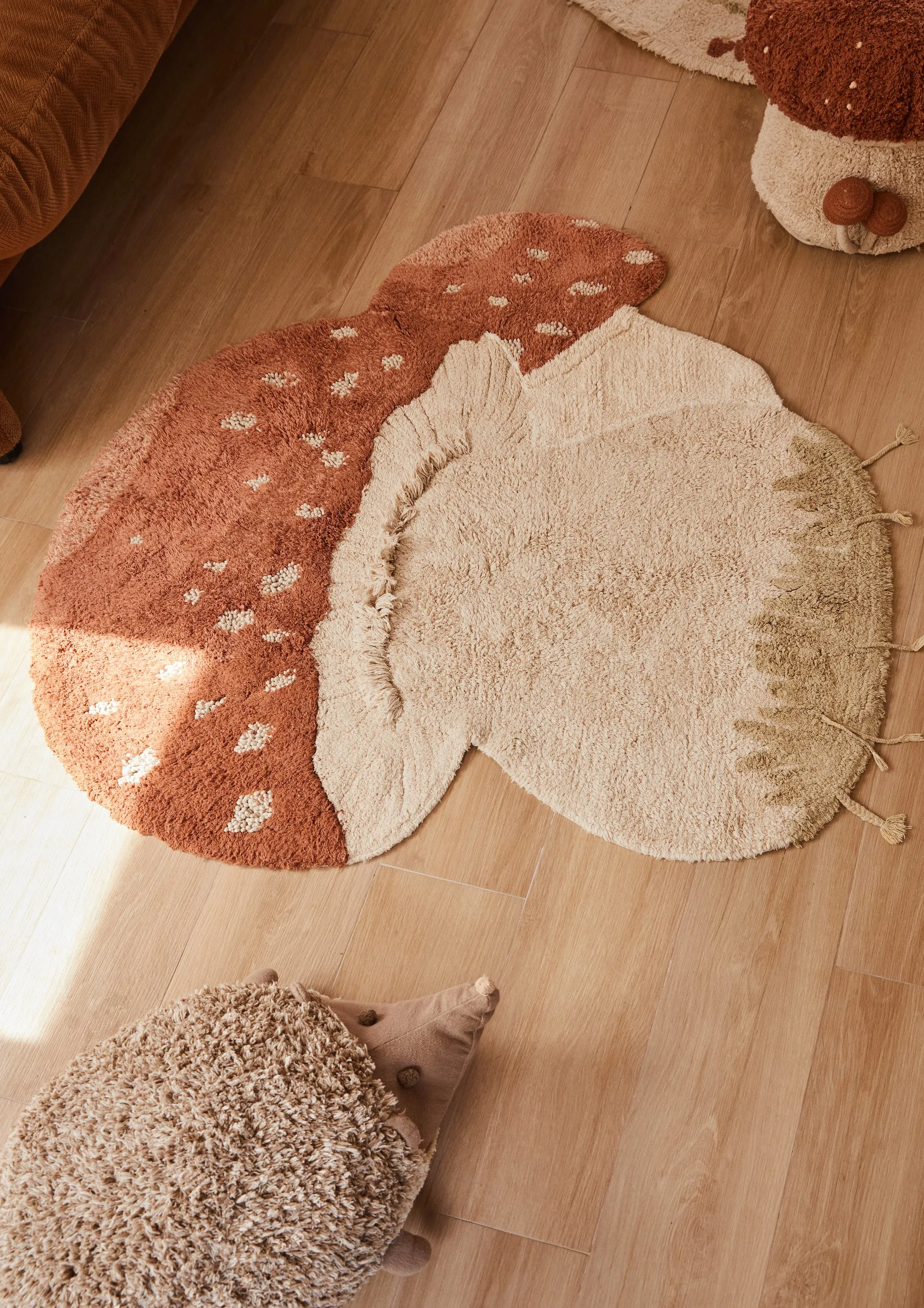 Boletus Mushroom Washable Rug