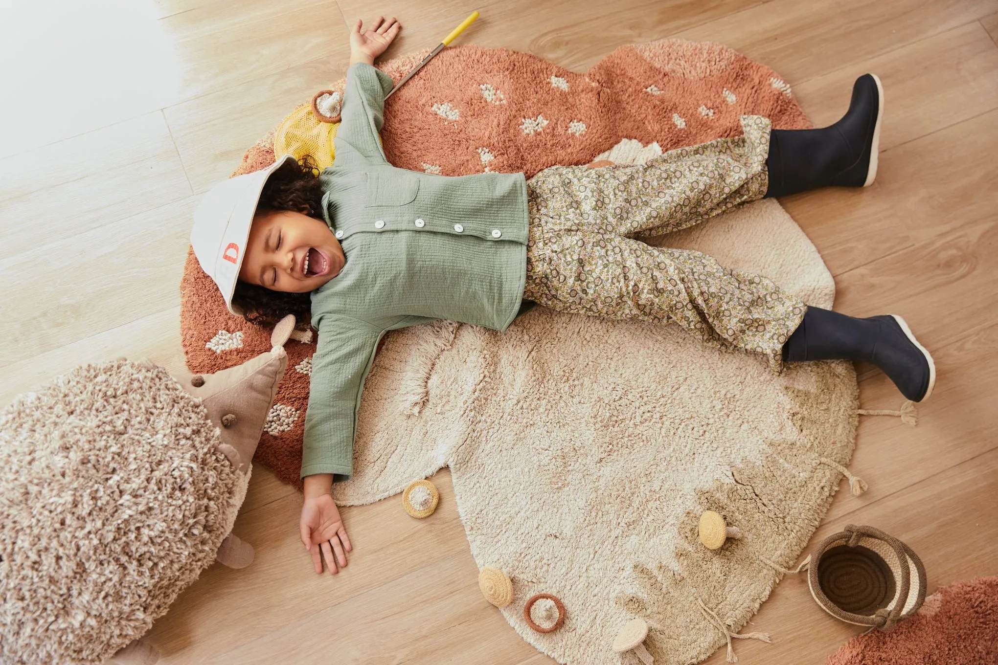 Boletus Mushroom Washable Rug