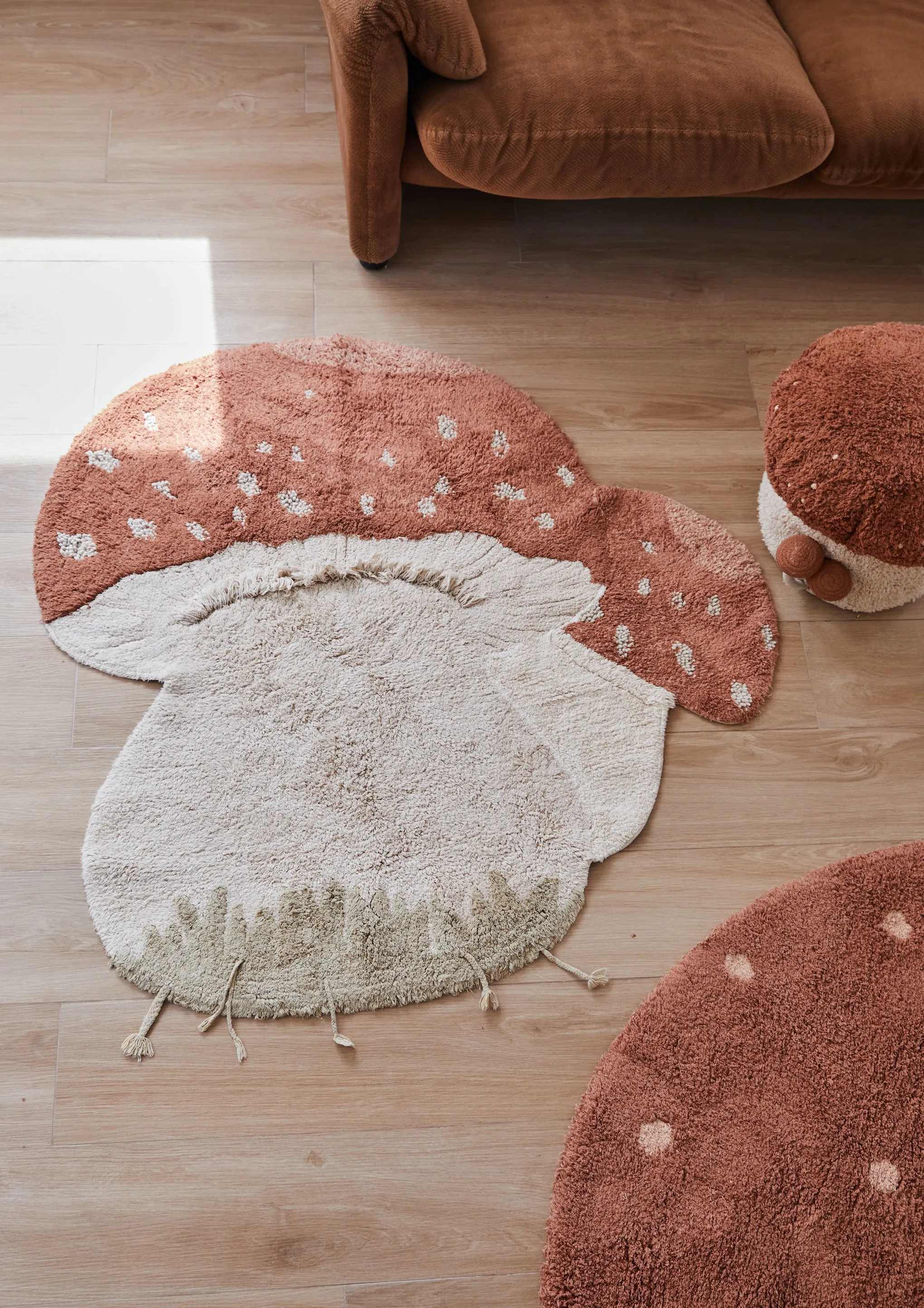 Boletus Mushroom Washable Rug