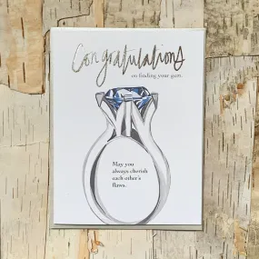 Cherish The Flaws Diamond Ring Card