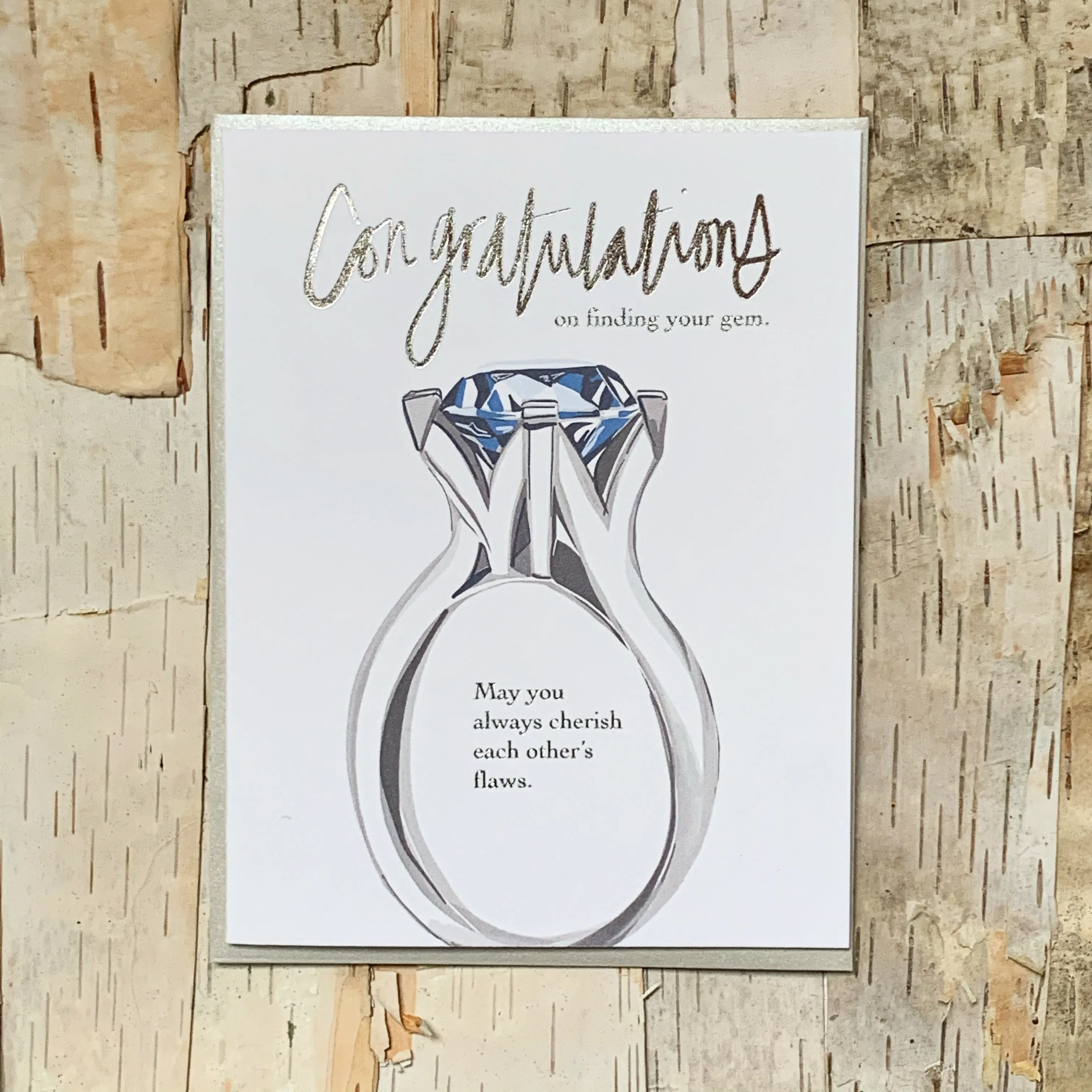 Cherish The Flaws Diamond Ring Card