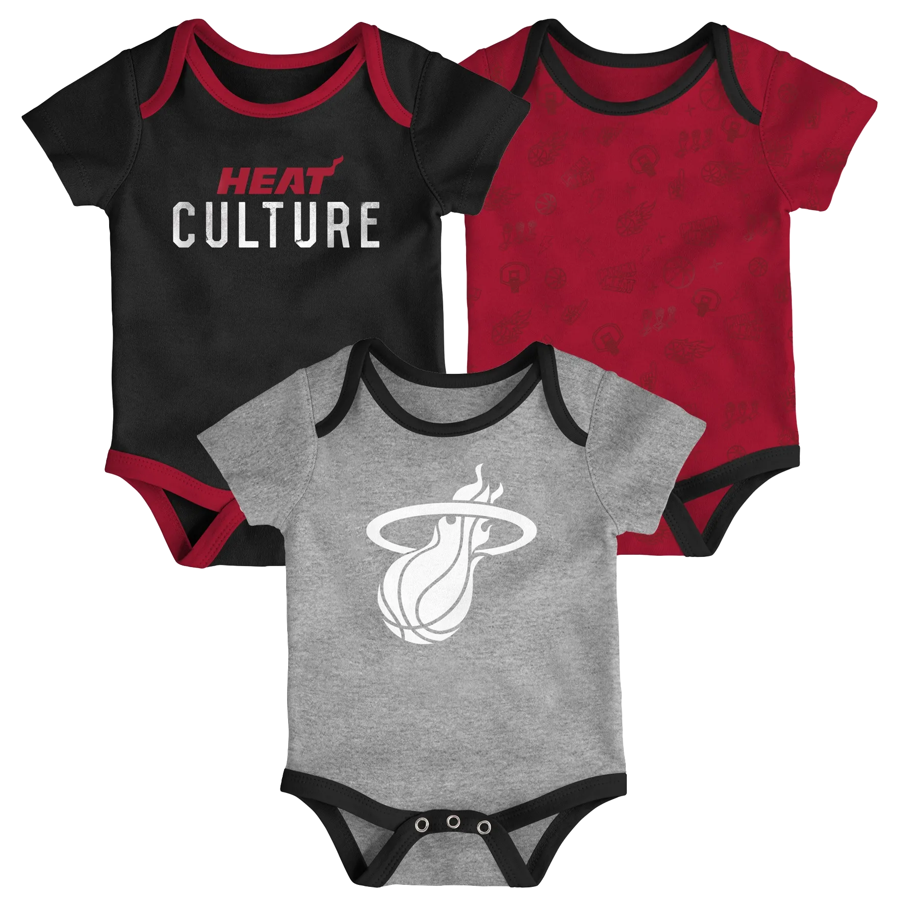 Court Culture HEAT Culture Newborn Onesie 3-Pack