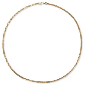 Curb Chain M Gold - 925 Sterling Silver/9K Gold