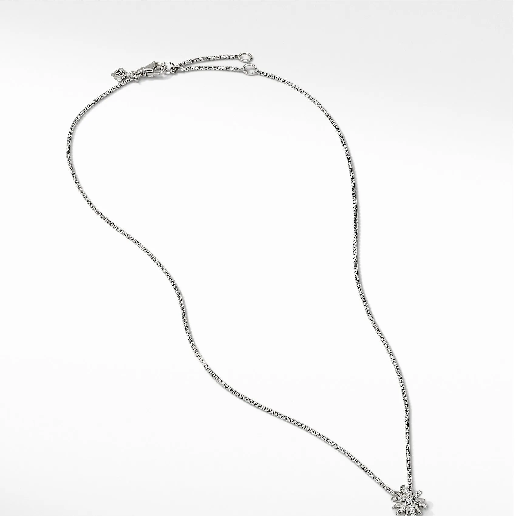 David Yurman Starburst Single Station Diamond Necklace