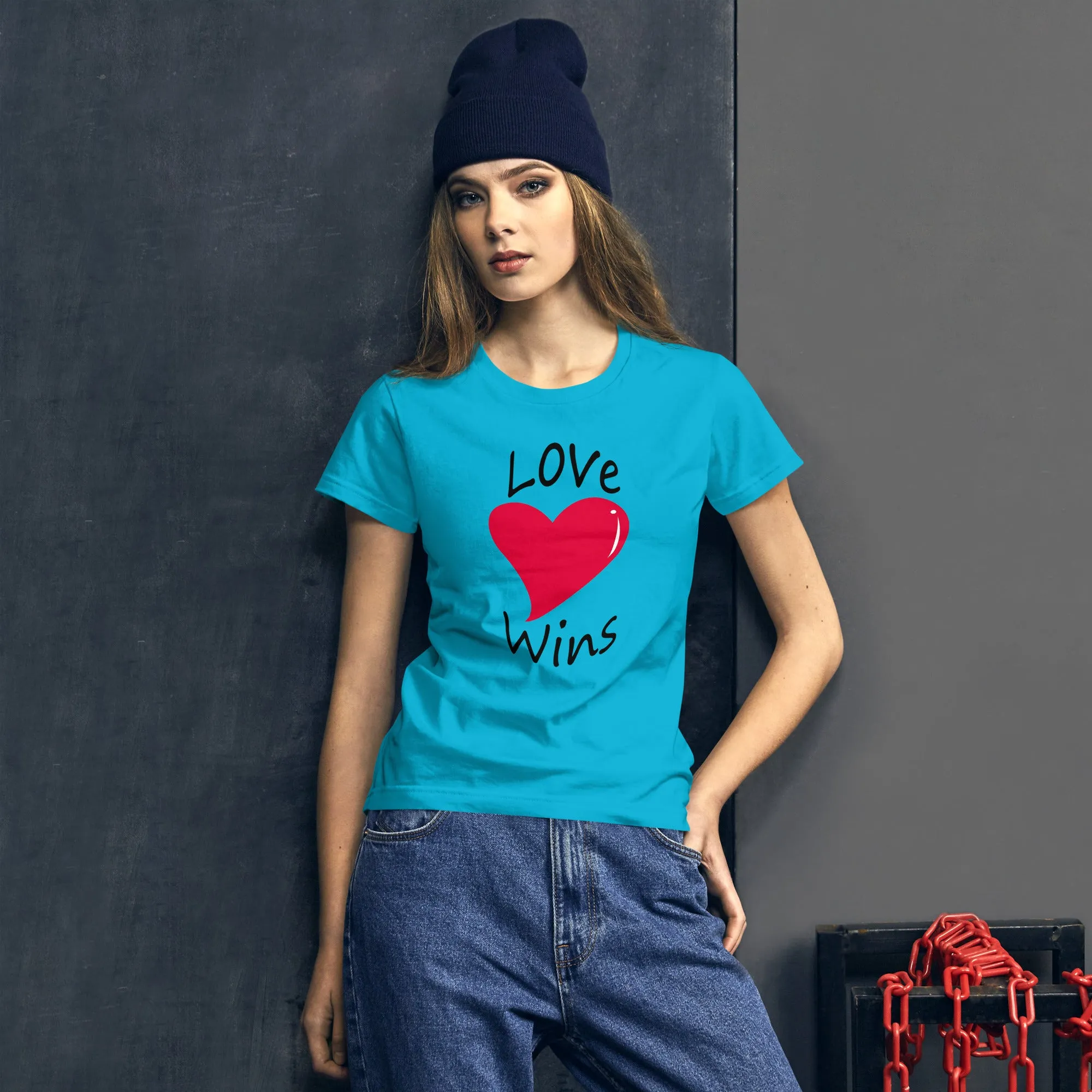 Fitted Love Wins Tee