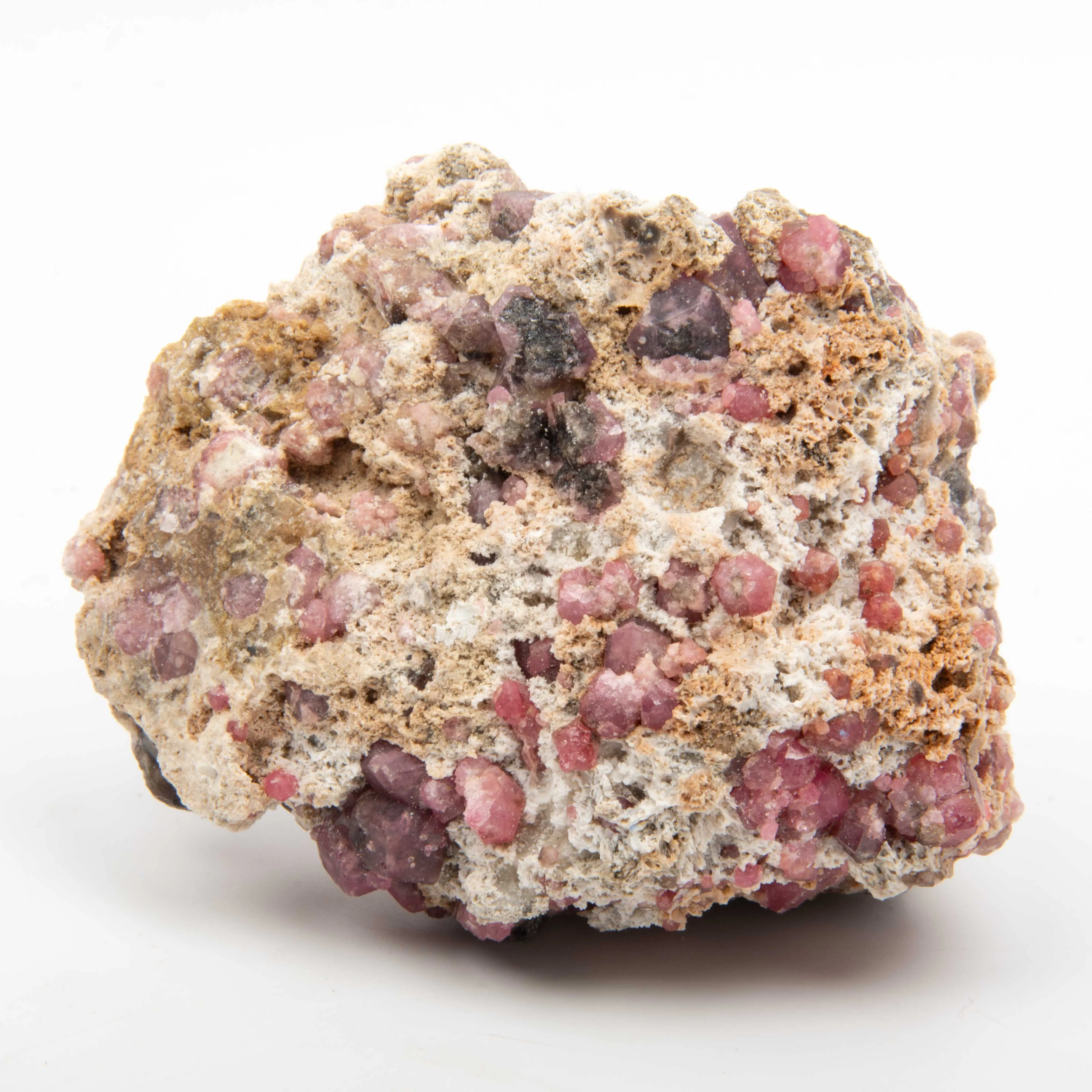 Garnet - Pink, Rough w/ Vesuvianite