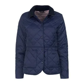 Giubbino Donna Barbour Trapuntato Deveron Quilted Blu Navy