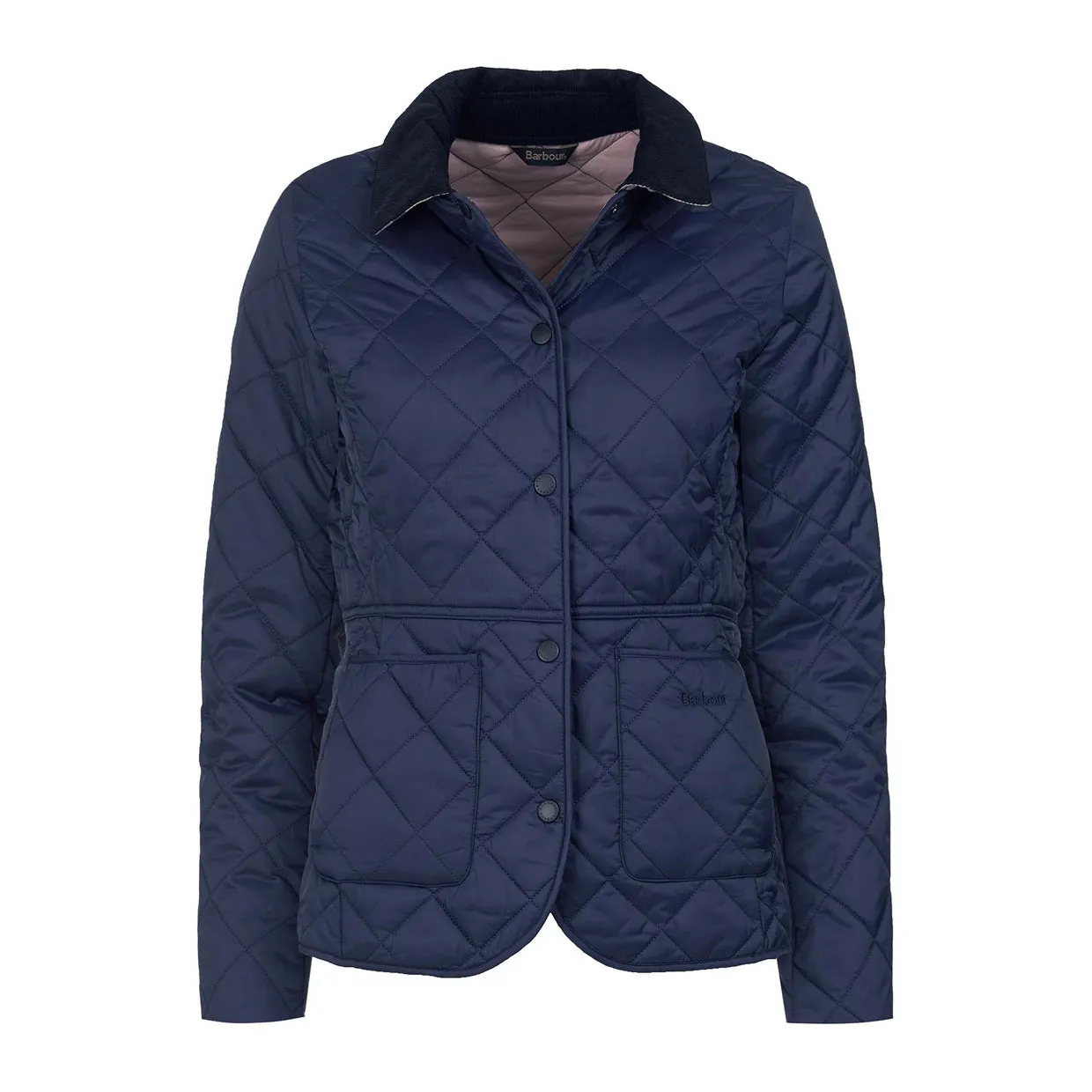 Giubbino Donna Barbour Trapuntato Deveron Quilted Blu Navy