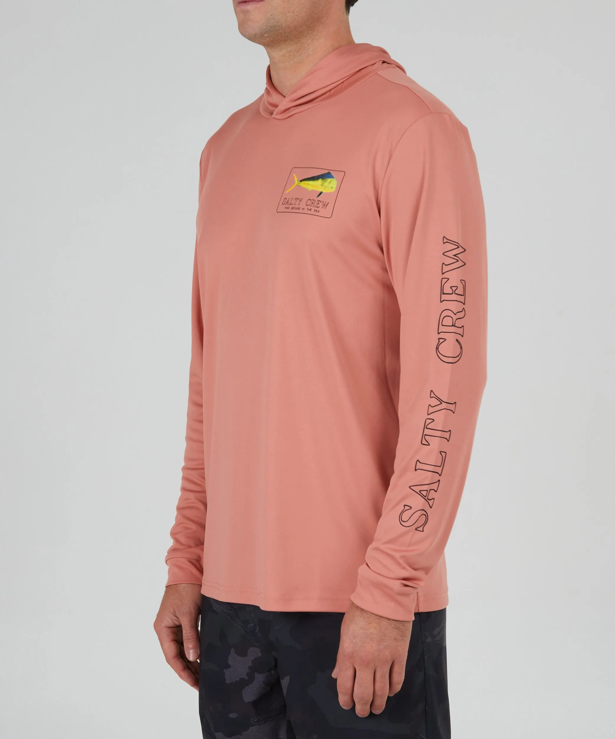 Golden Mahi Coral Hood Sunshirt