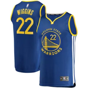 Golden State Warriors Andrew Wiggins Fanatics Branded Fast Break Player Icon Jersey Kids - Blue | Ireland H5413H4