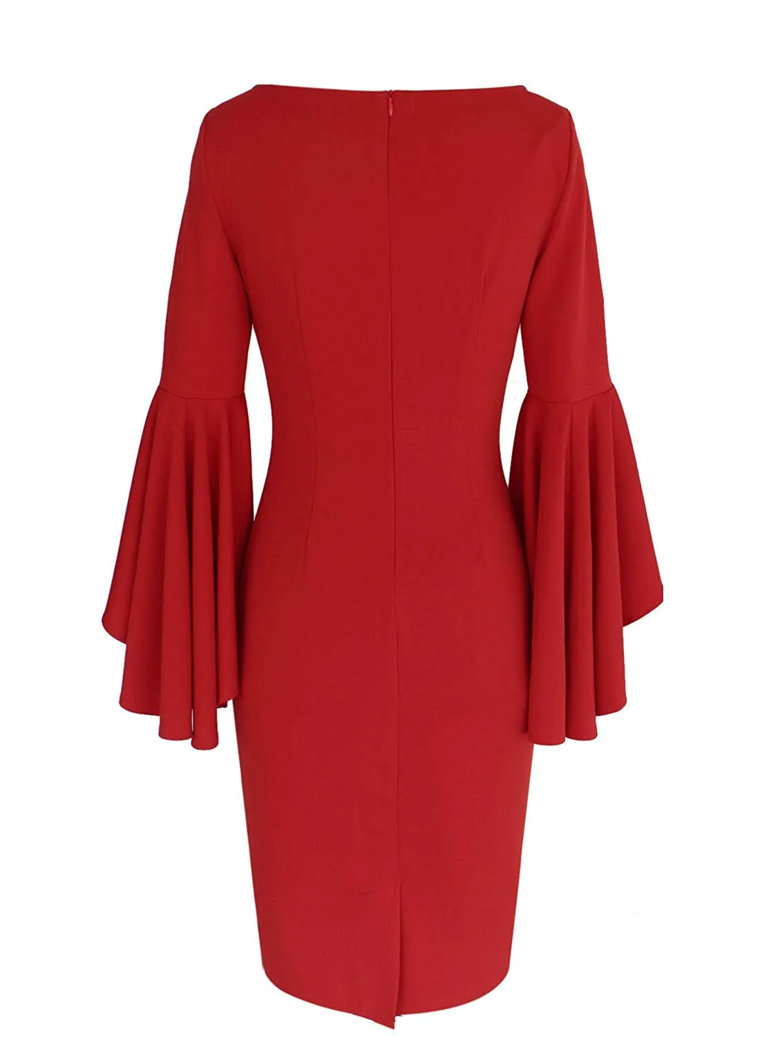 Haute Edition Women's Bell Sleeves Cocktail Party Dress