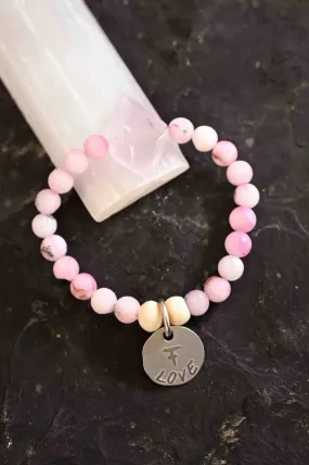 I Love Me Rose Quartz Bracelet