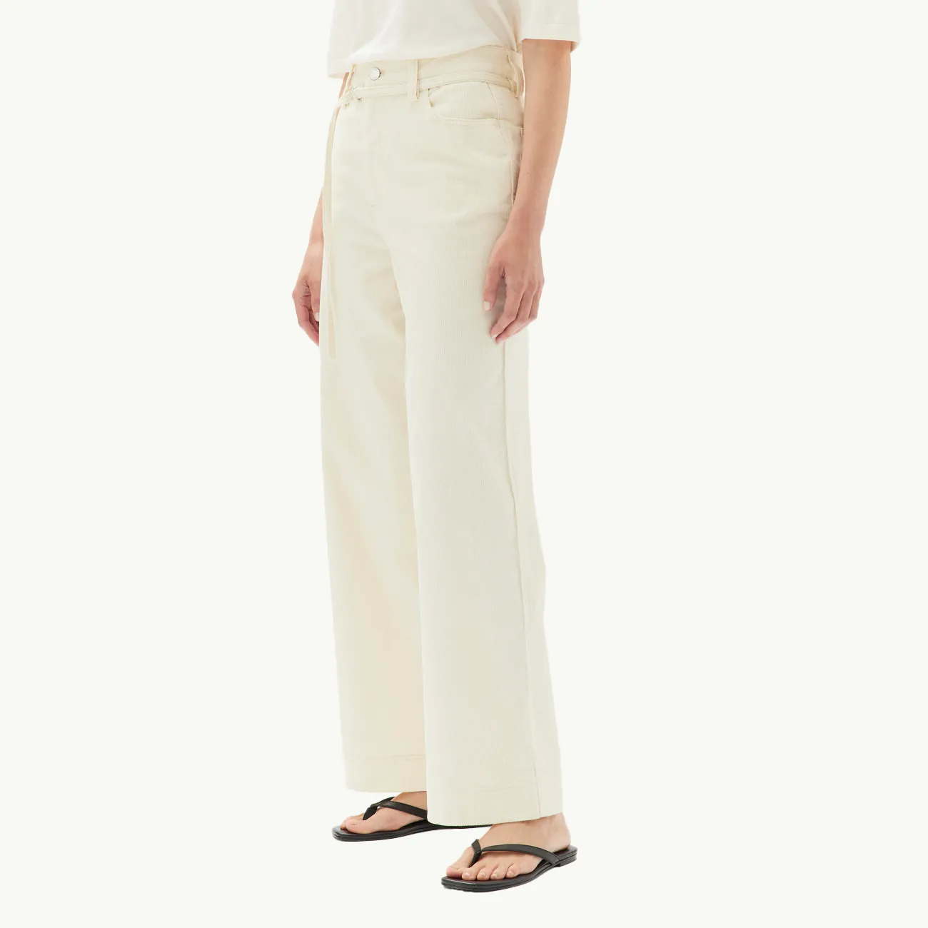 Jolene Cord Trouser - Stone