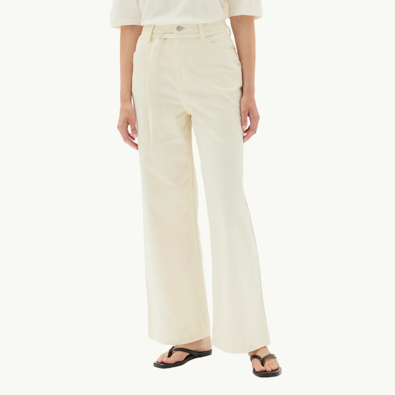 Jolene Cord Trouser - Stone