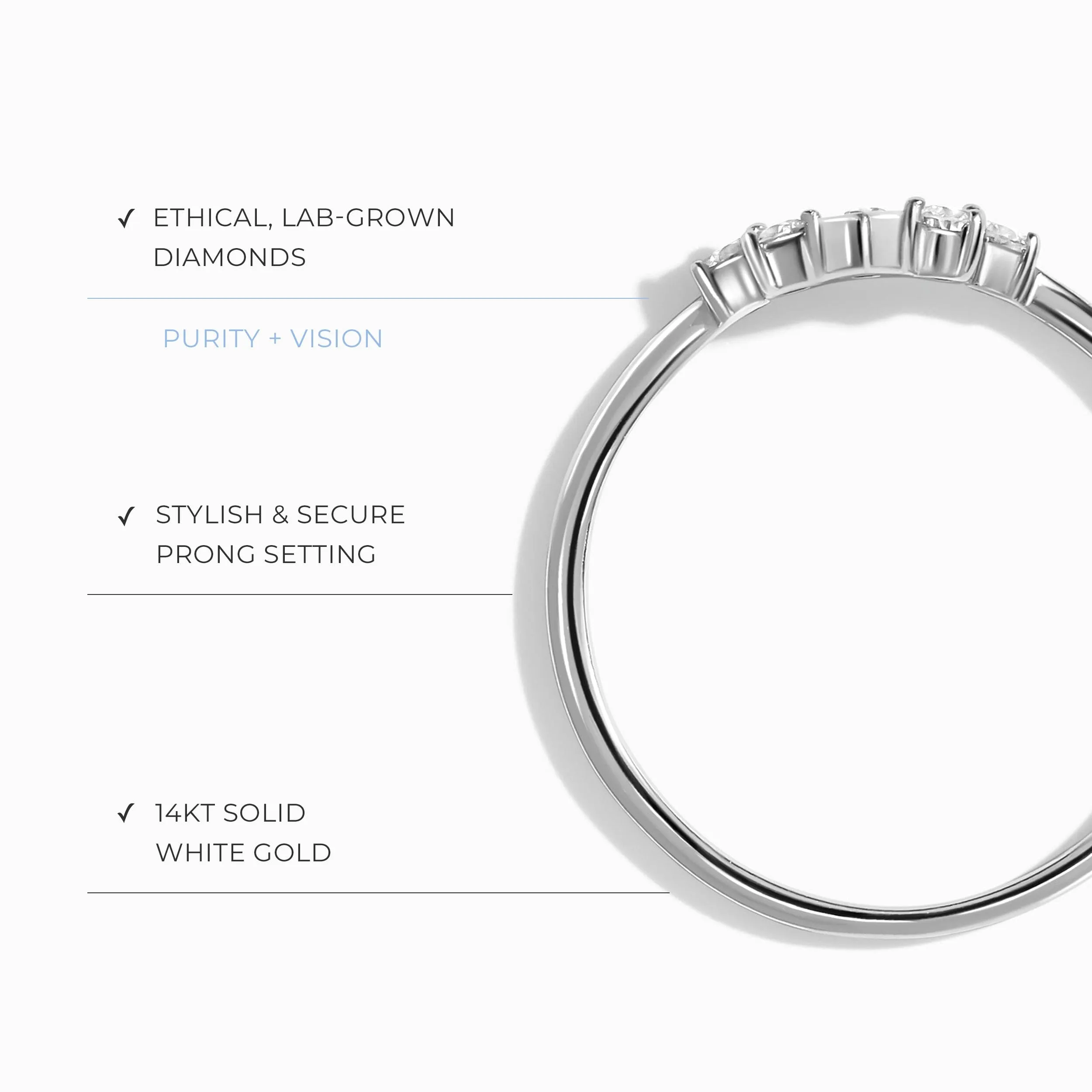 Lab Diamond Mirth Ring & Vow Band