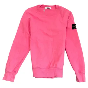 Men's Applique Logo Sweatshirt Pink Size S