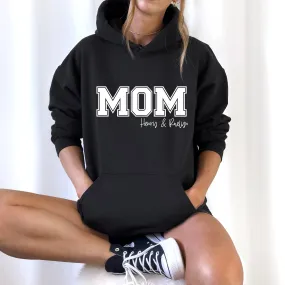 MOM WHITE -  PERSONALIZED HOODIE/CREWNECK