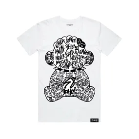 NBA Young Boy Monkey Tag Tee in White