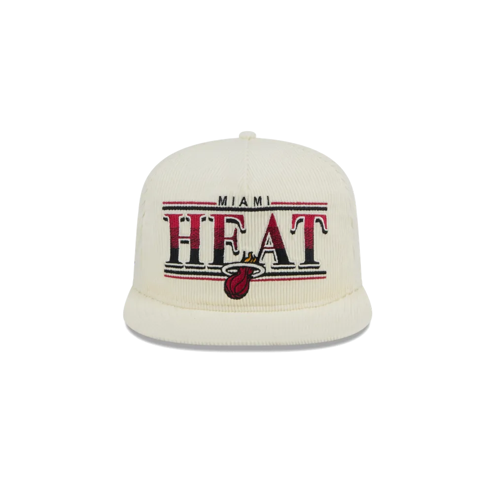 New Era Miami HEAT Throwback Golfer Snapback