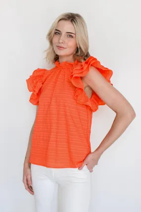 New Flame Ruffled Top