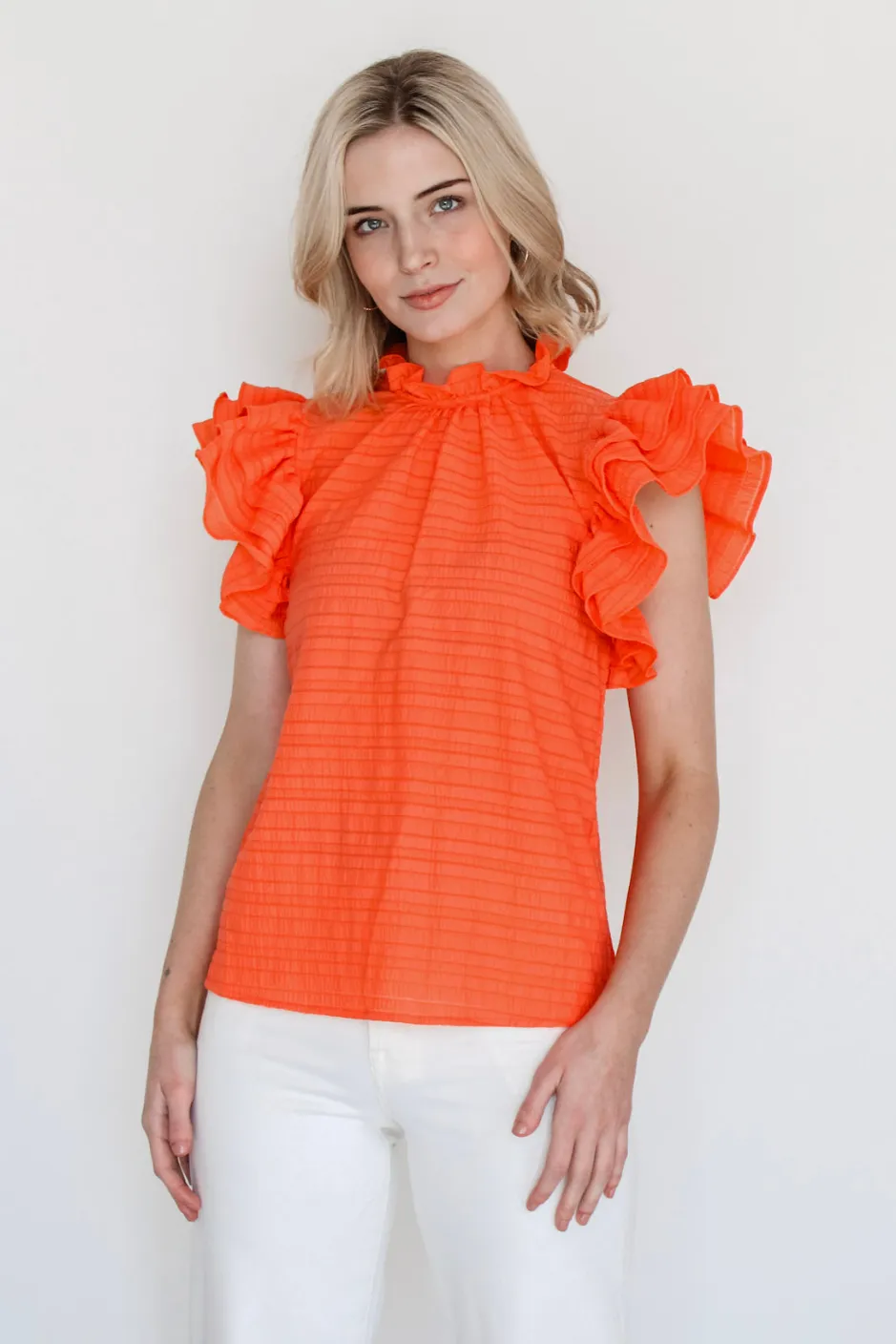 New Flame Ruffled Top