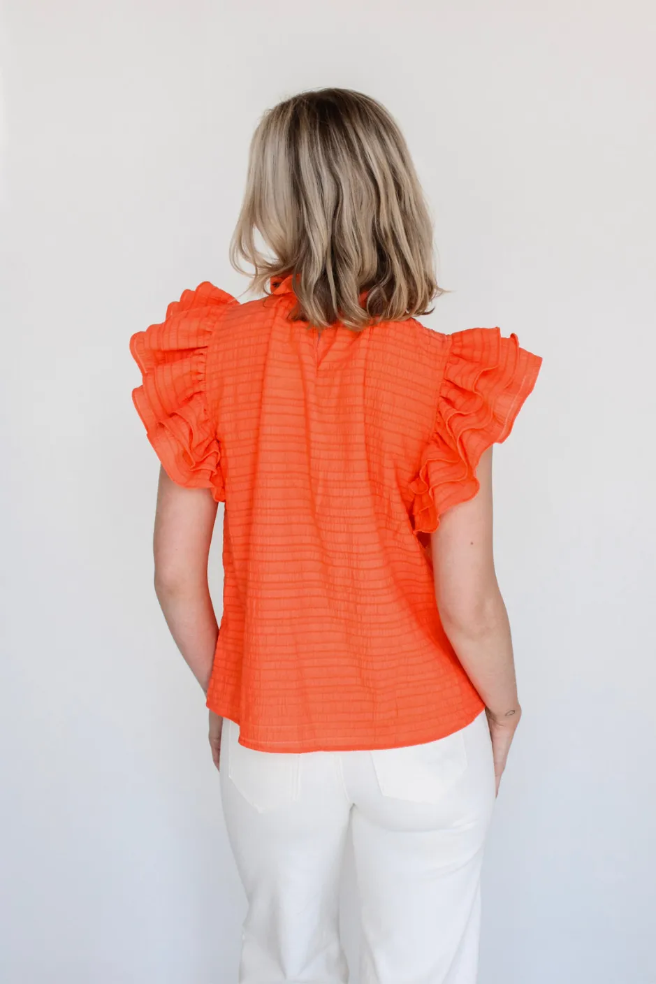 New Flame Ruffled Top