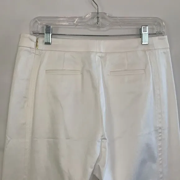 PerSe NWT White Wire Slacks with Slit