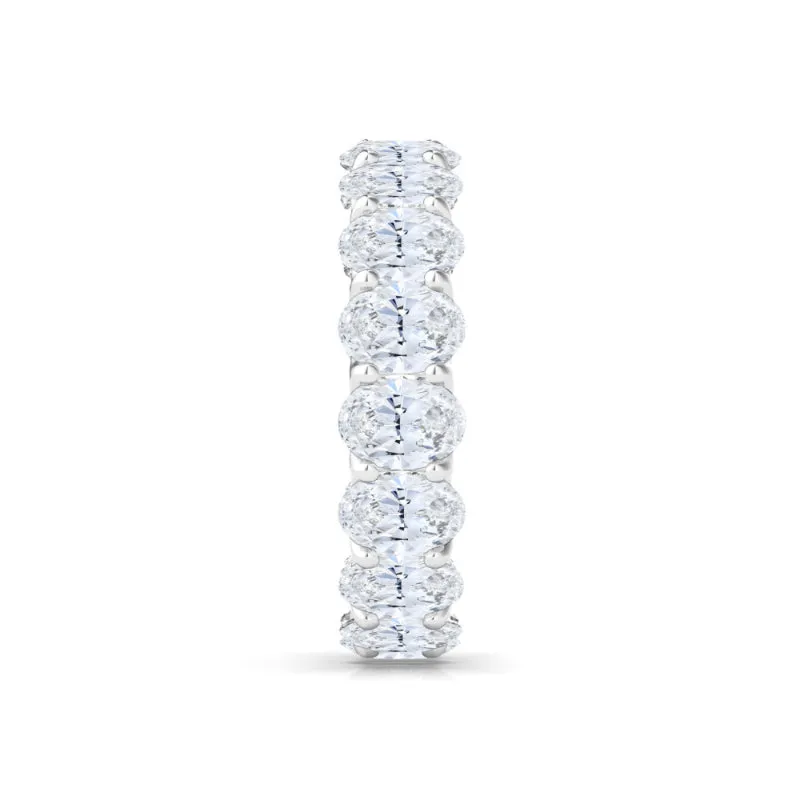 Petite Oval Cut Diamond Eternity Band