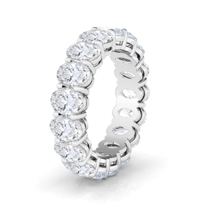 Petite Oval Cut Diamond Eternity Band