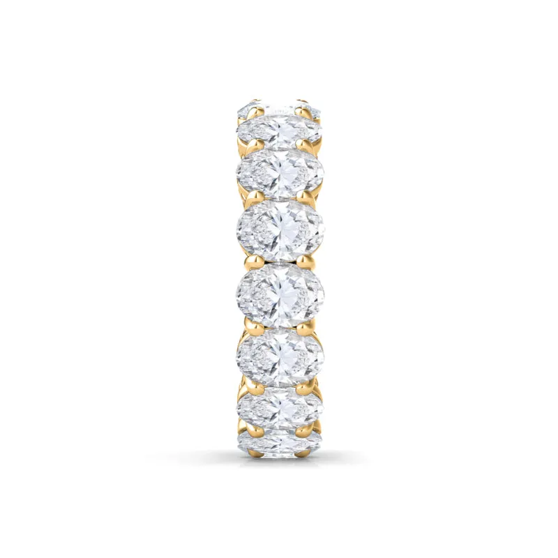 Petite Oval Cut Diamond Eternity Band