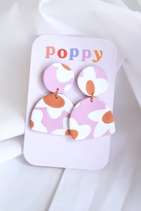 POPPY DOT POPPY DANGLES -PINK