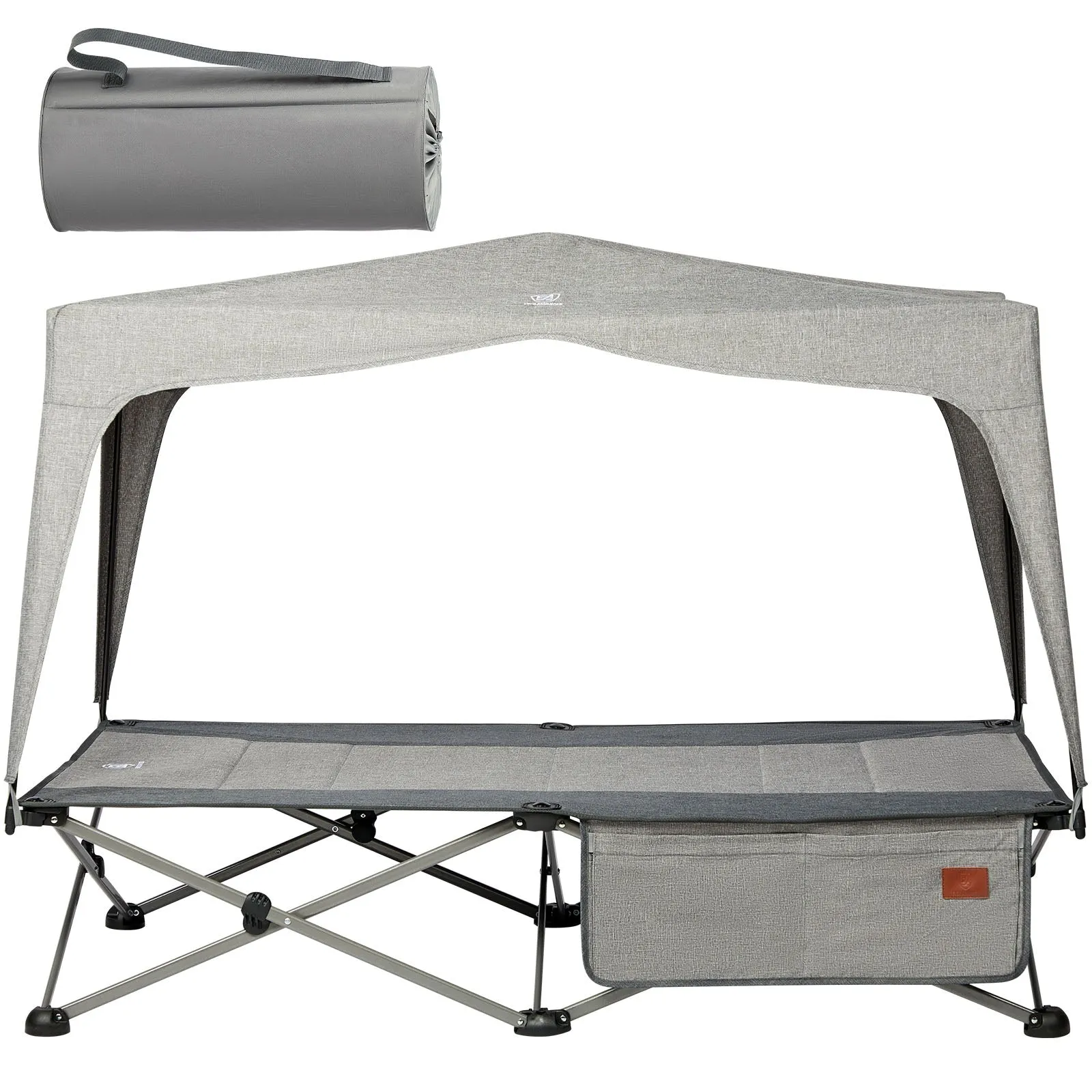 Portable Toddler Travel Cot with Canopy