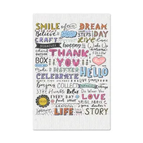 Positive Affirmation Teen Room Decor Vertical High Gloss Metal Art Print