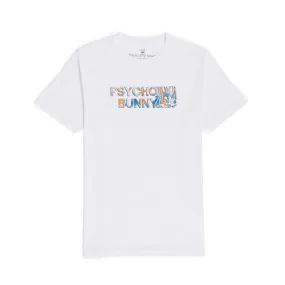 Psycho Bunny Mens Meyer Graphic Tee - White