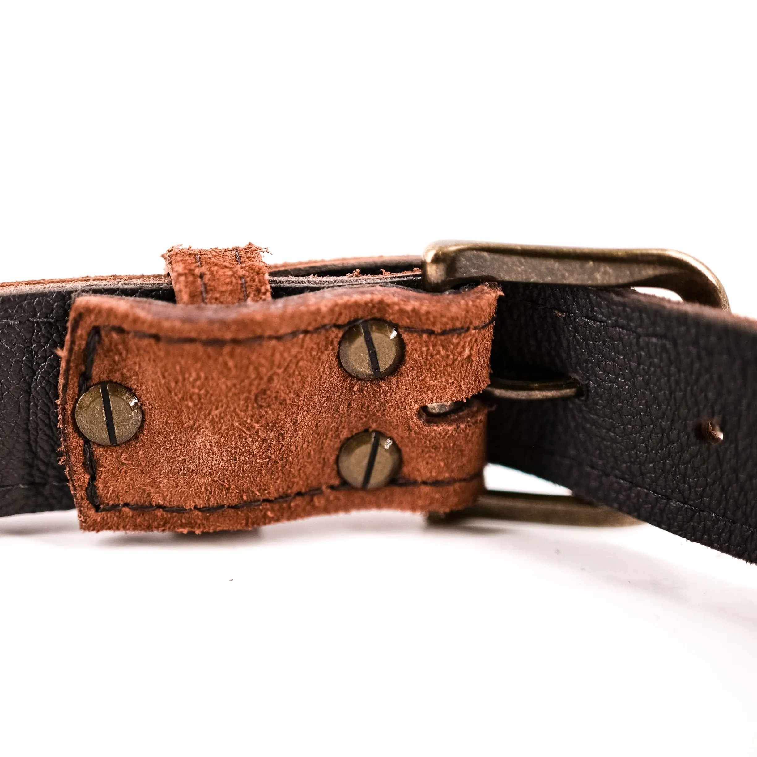 Rough Redwood Leather Belt