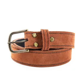 Rough Redwood Leather Belt