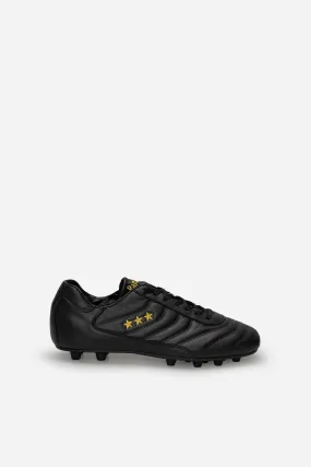 Scarpe da calcio Derby in pelle nera